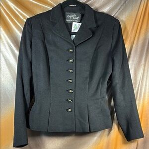 Vintage wool 40’s Coppola German made 38” chest Black Women's Jacket box H1‎